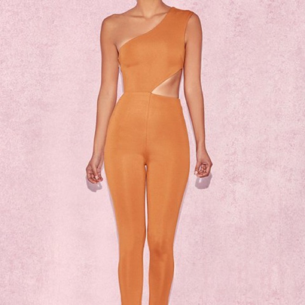 ‘Raza’ Bronze Cut Out Jumpsuit